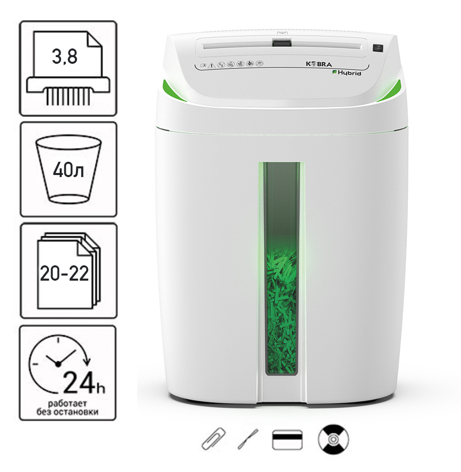 Знищувач документів Kobra S-4 Hybrid (3,8) (000016037)